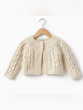 10/$15 Baby Gap Cropped Cable Knit Cardigan